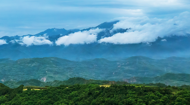 渭南临渭区：雨后山色新